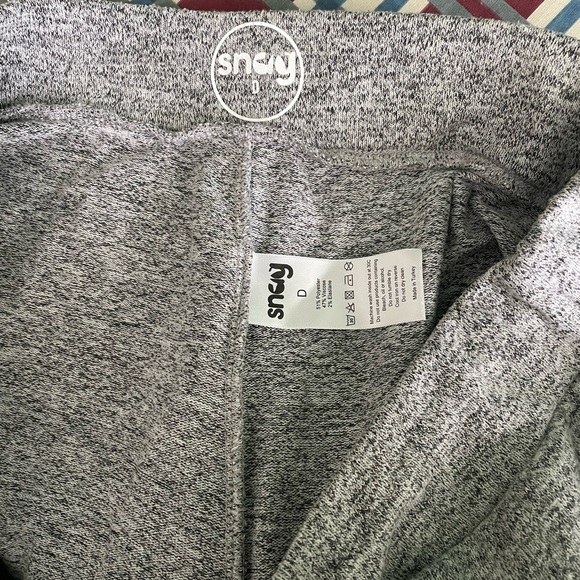 Snag Tights Sweatpants Joggers Marl Gray Size D - Picture 3 of 3